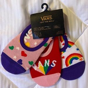 Vans Three Pack No Show Socks